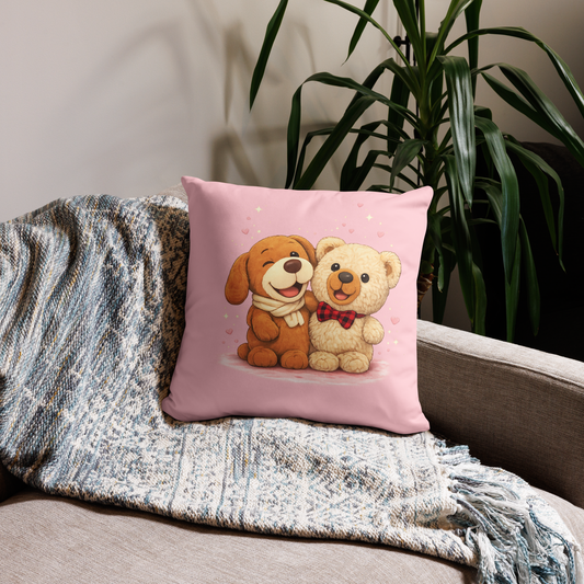 Gotcha & Daki Hug Pillow  18″×18″