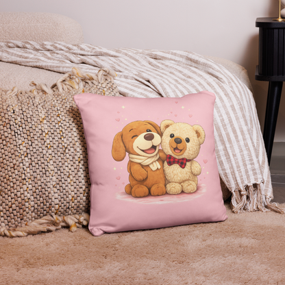 Gotcha & Daki Hug Pillow  18″×18″