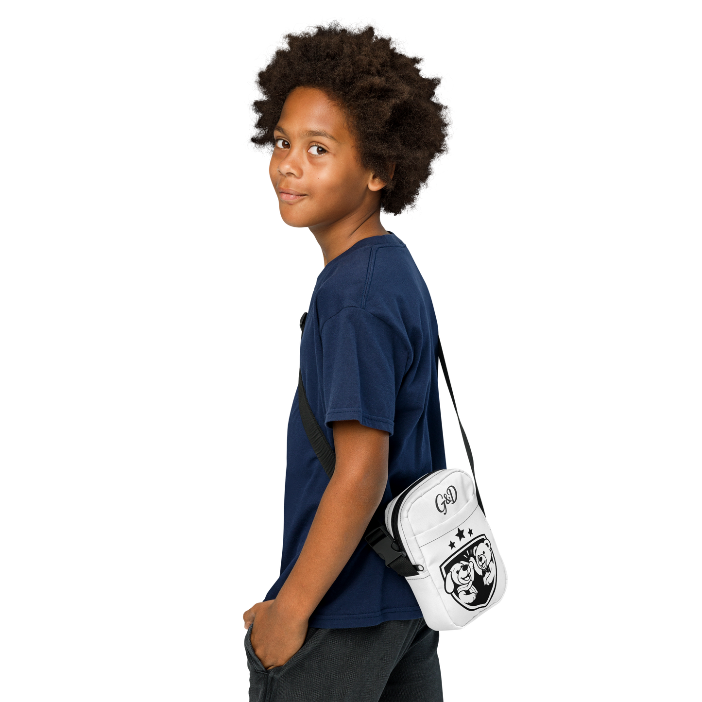 Gotcha & Daki Mini Crossbody Bag – Classic Crest Edition