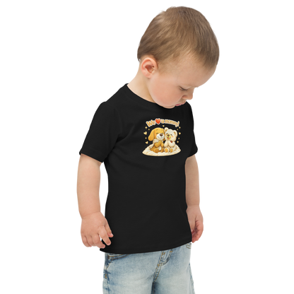 Toddler jersey t-shirt - We love you Mommy Edition