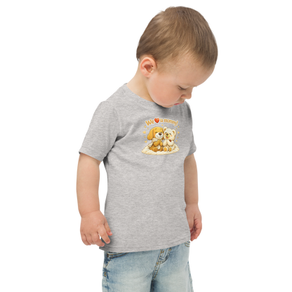 Toddler jersey t-shirt - We love you Mommy Edition