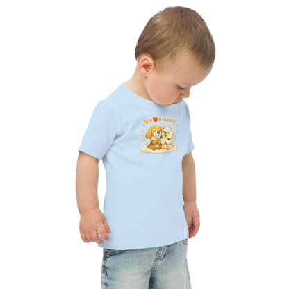 Toddler jersey t-shirt - We love you Mommy Edition