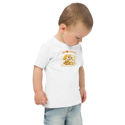 Toddler jersey t-shirt - We love you Mommy Edition