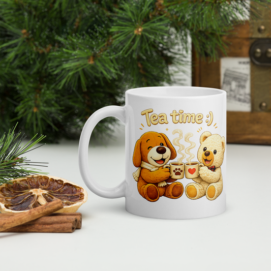 Gotcha & Daki Ceramic Mug – Cozy Sip Pals